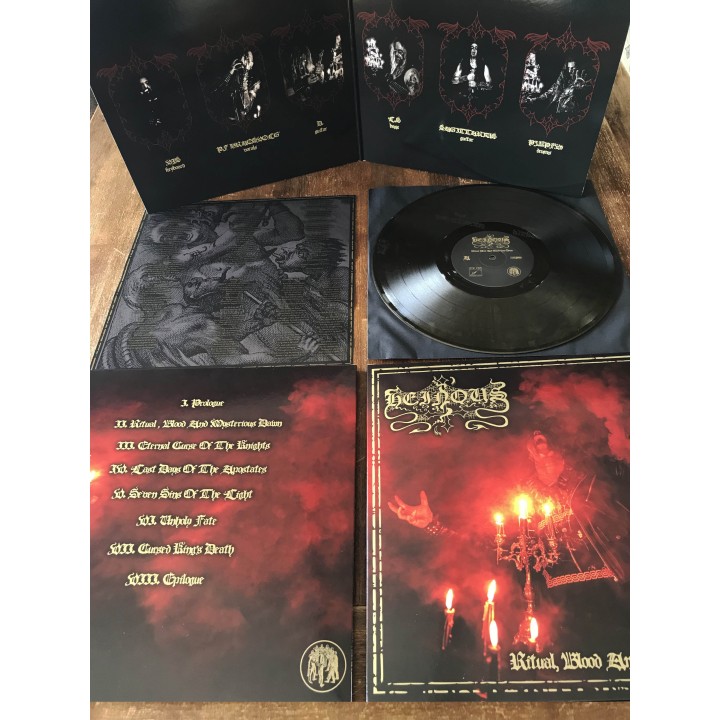 Heinous - Ritual, Blood and Mysterious Dawn LP (Gold-marble vinyl)