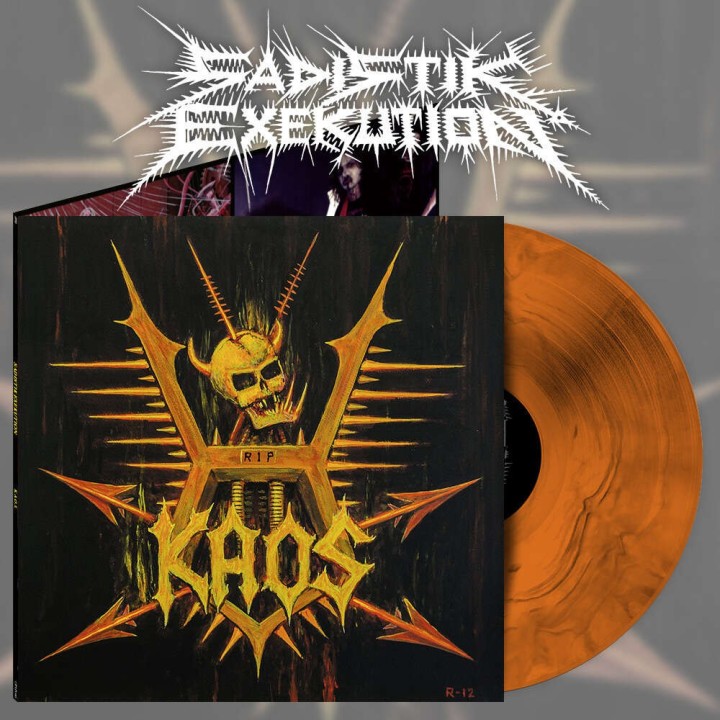 Sadistik Exekution - K.A.O.S. LP (Orange-smoke marble vinyl)