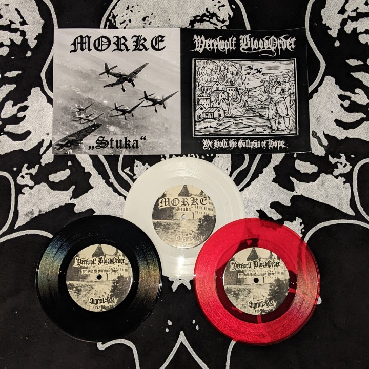 Morke / Werewolf Bloodorder - Wolves Of Hatred & War 7"  EP