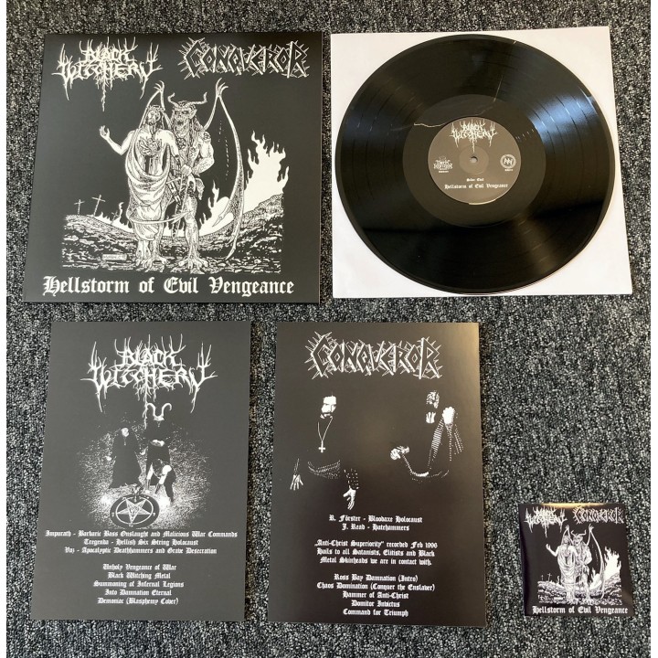 Black Witchery / Conqueror – Hellstorm of Evil Vengeance LP