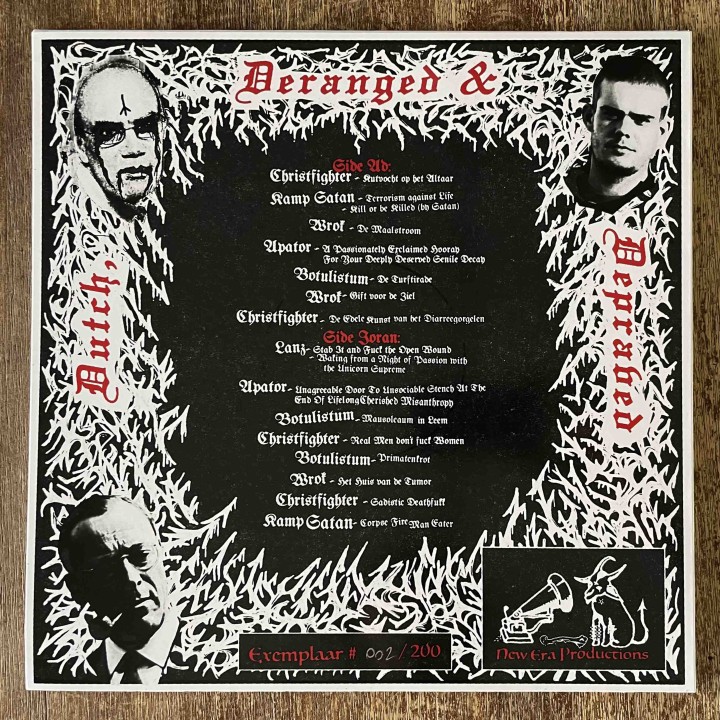 Dutch, Deranged & Depraved - Compilation LP
