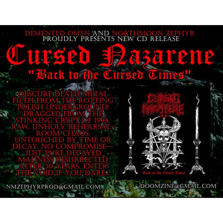 Cursed Nazarene - Back to the Cursed Times CD