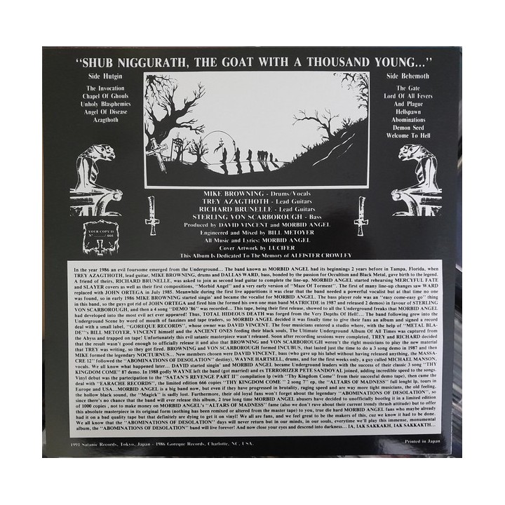 Morbid Angel - Abominations of Desolation CD