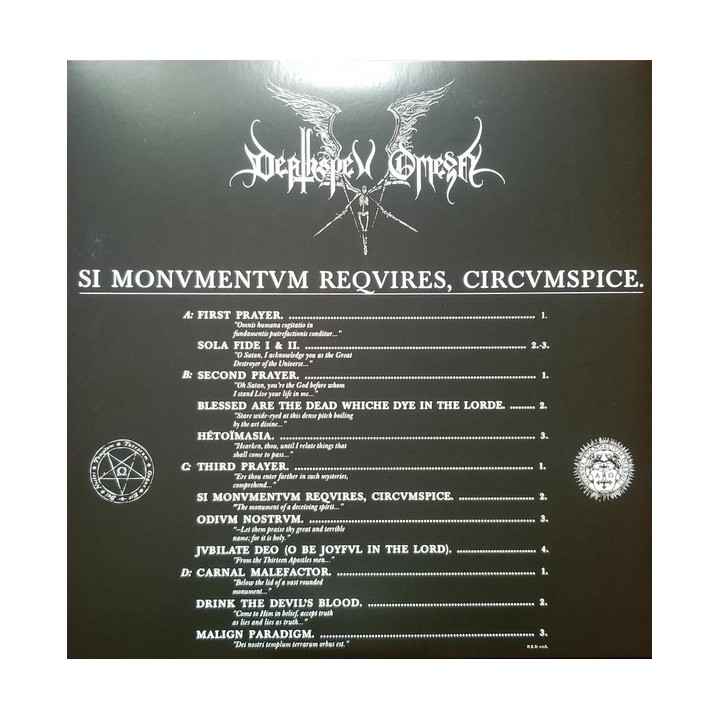 Deathspell Omega – Si Monvmentvm Reqvires, Circvmspice DLP