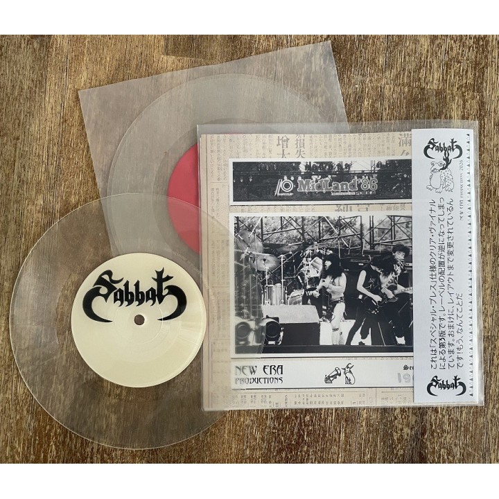 Sabbat - 黒呪炎 7" EP (Clear vinyl)