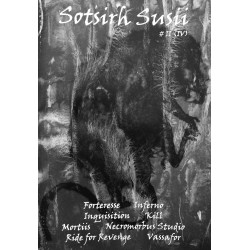 Sotsirh Susii Vol 4 magazine with Forteresse, Inquisition, Mortiis, Necromorbus Studio, Ride For Revenge and Vassafor