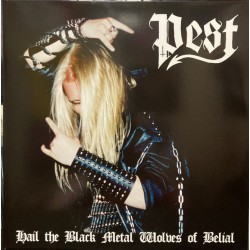 Pest– Hail The Black Metal Wolves Of Belial LP + 10" MLP (Blue vinyl - Finnish edition)