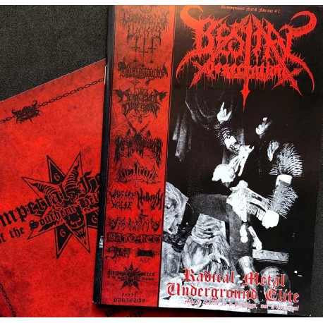 Bestial Desecration vol. VII + extra 'zine with Nebiros, Warfare Noise, Paraguay Underground Metal Special