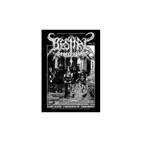 Bestial Desecration vol. VIII 'zine with Nebiros, Warfare Noise, Paraguay Underground Metal Special