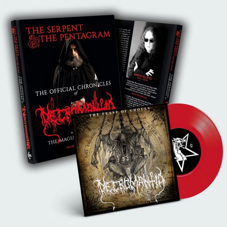 NECROMANTIA The Serpent & The Pentagram BOOK +7" EP