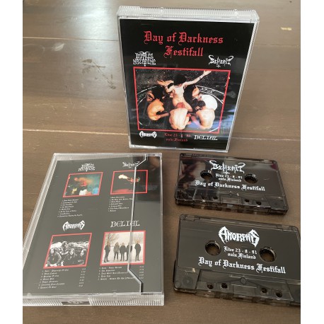 Day of Darkness - Beherit / Impaled Nazarene / Belial / Amorphis - 2 x TAPE BOX