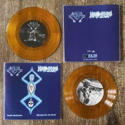 Absolute Key / Hail Conjurer – Death Meditation / Disrobed For The Devil 7" EP(Orange translucent vinyl)