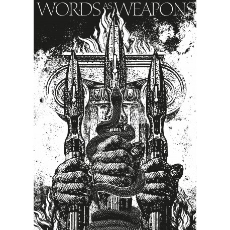 Words as Weapons Book with Aethyrick, Aluk Todolo, Angrenost, Vafurlogi, Blackdeath, Drastus, Lucifyre, and Monte Penumbra